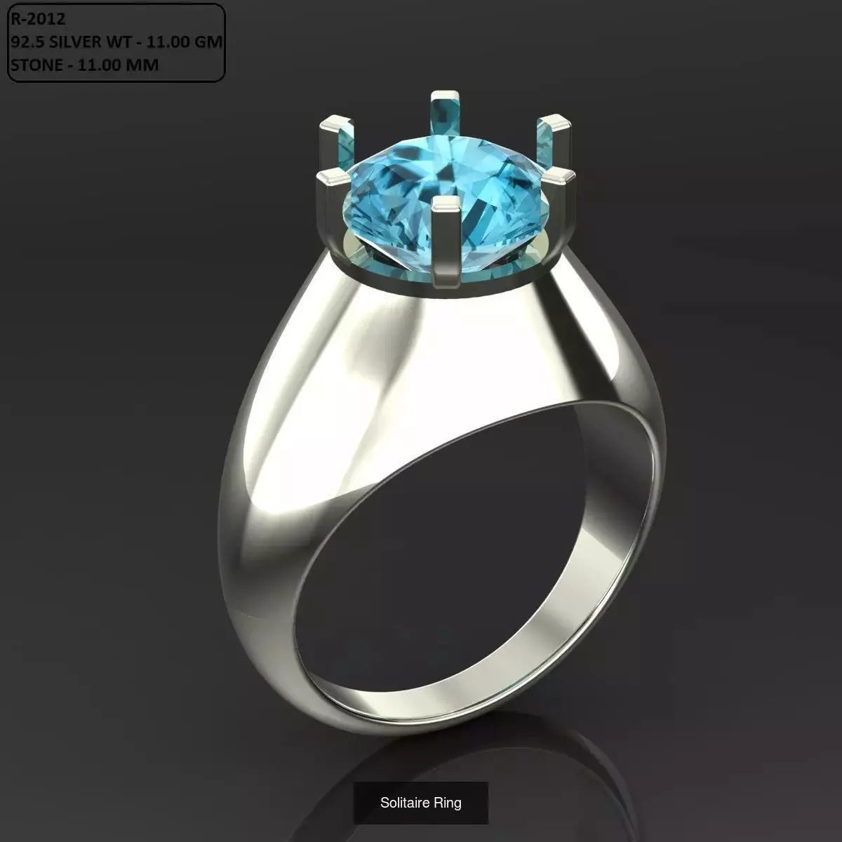 2028 Solitaire rings models 3D Model Collection_526