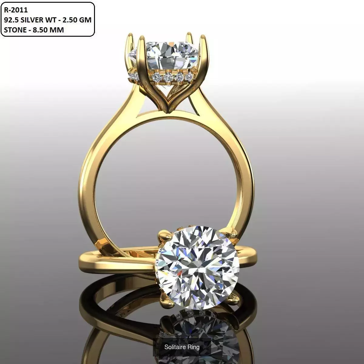 2028 Solitaire rings models 3D Model Collection_521