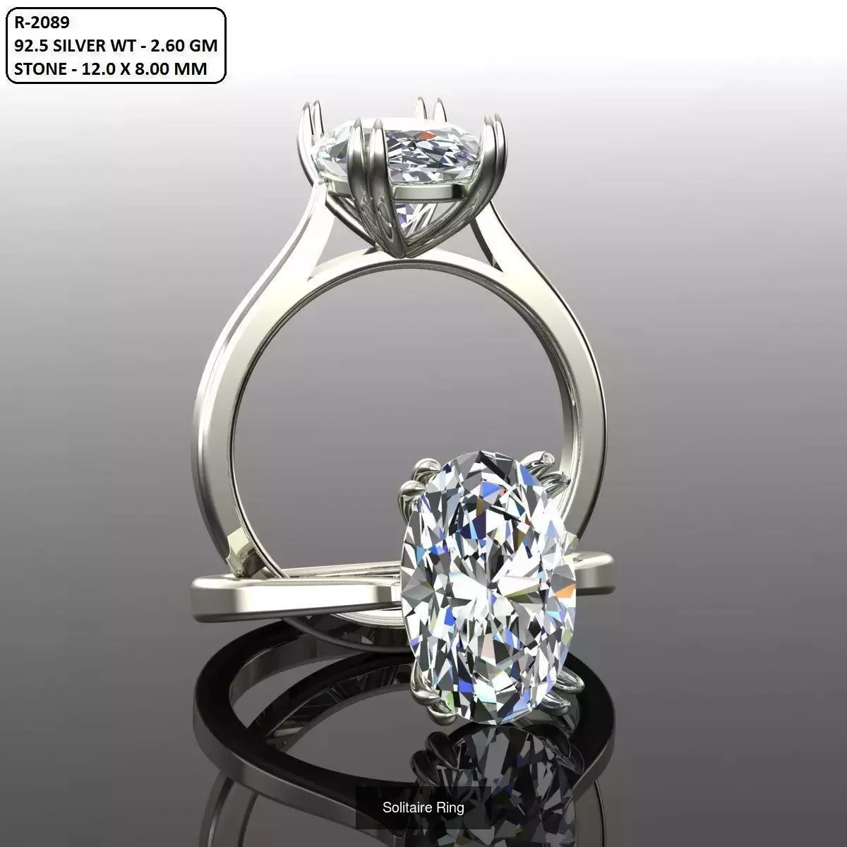 2028 Solitaire rings models 3D Model Collection_681