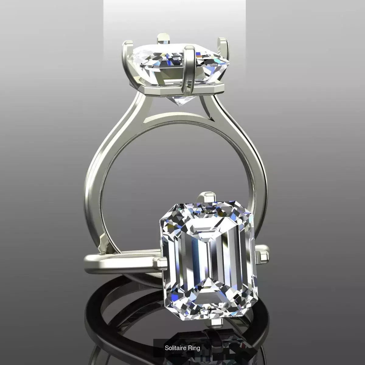 2028 Solitaire rings models 3D Model Collection_57
