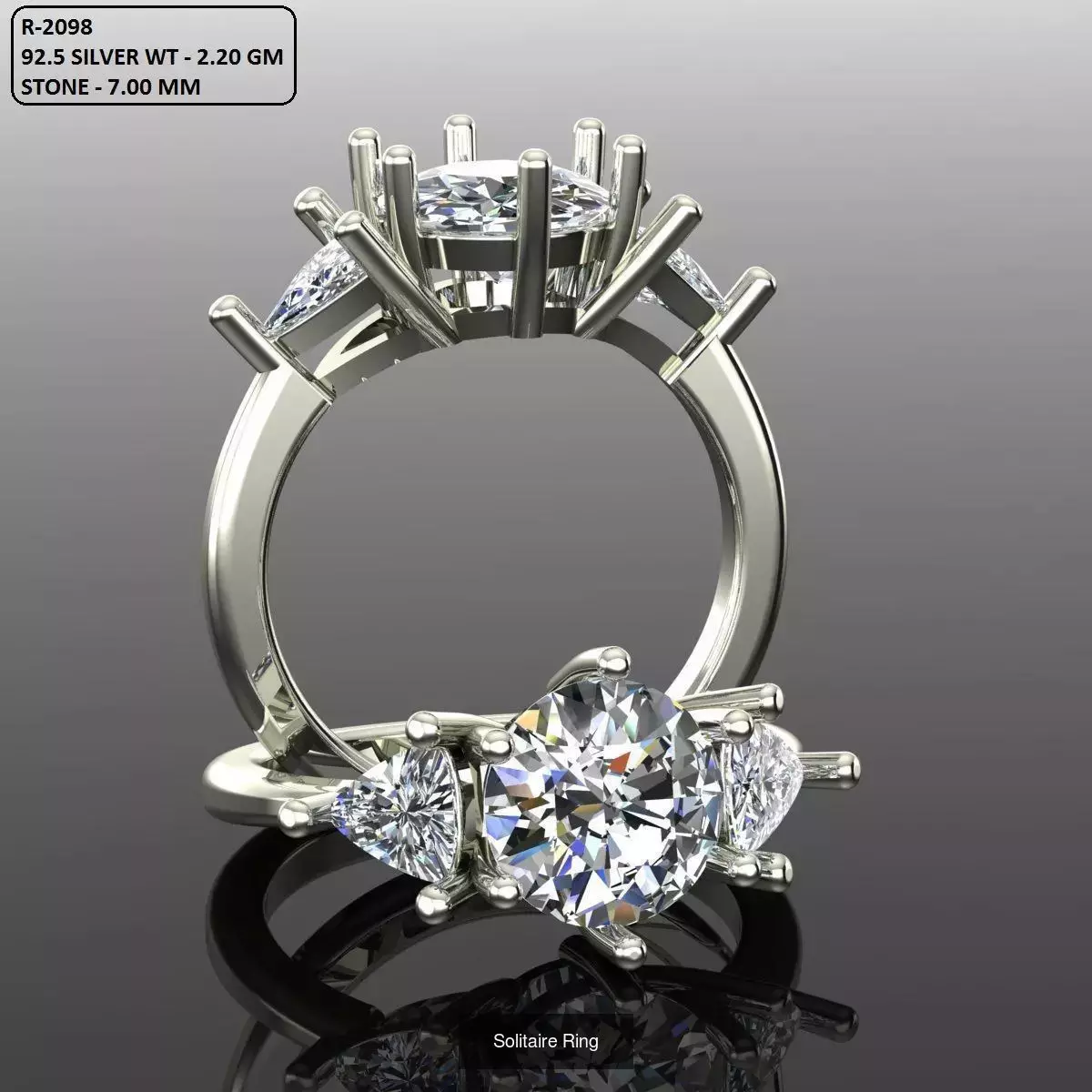 2028 Solitaire rings models 3D Model Collection_690