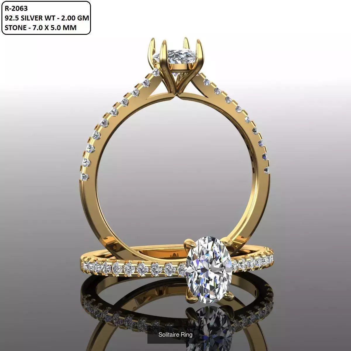 2028 Solitaire rings models 3D Model Collection_652