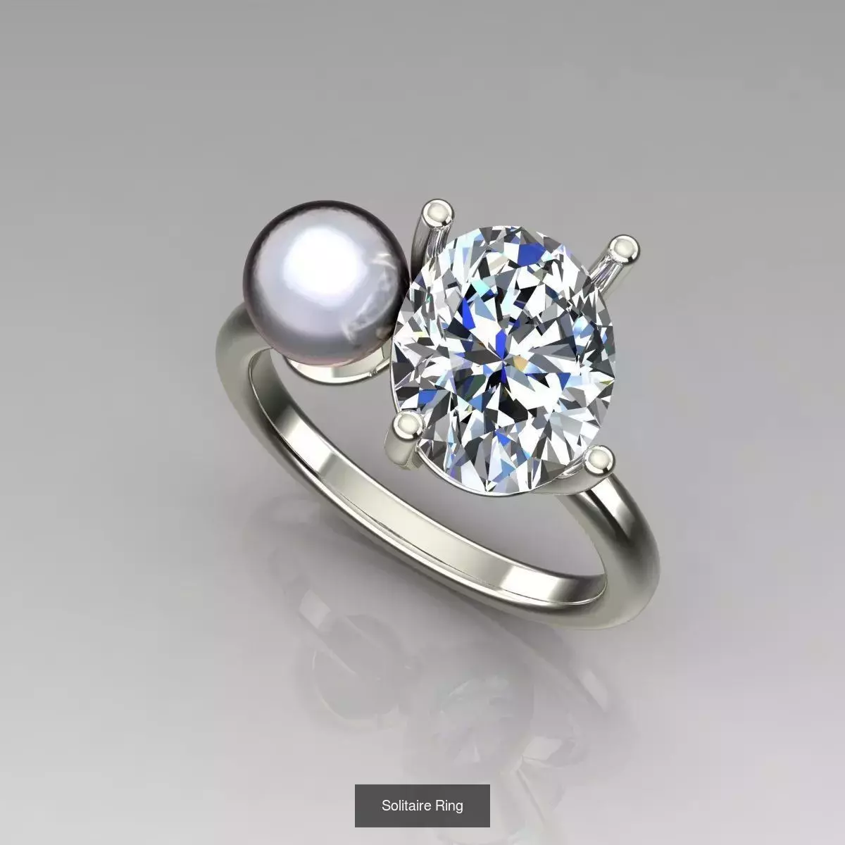 2028 Solitaire rings models 3D Model Collection_287