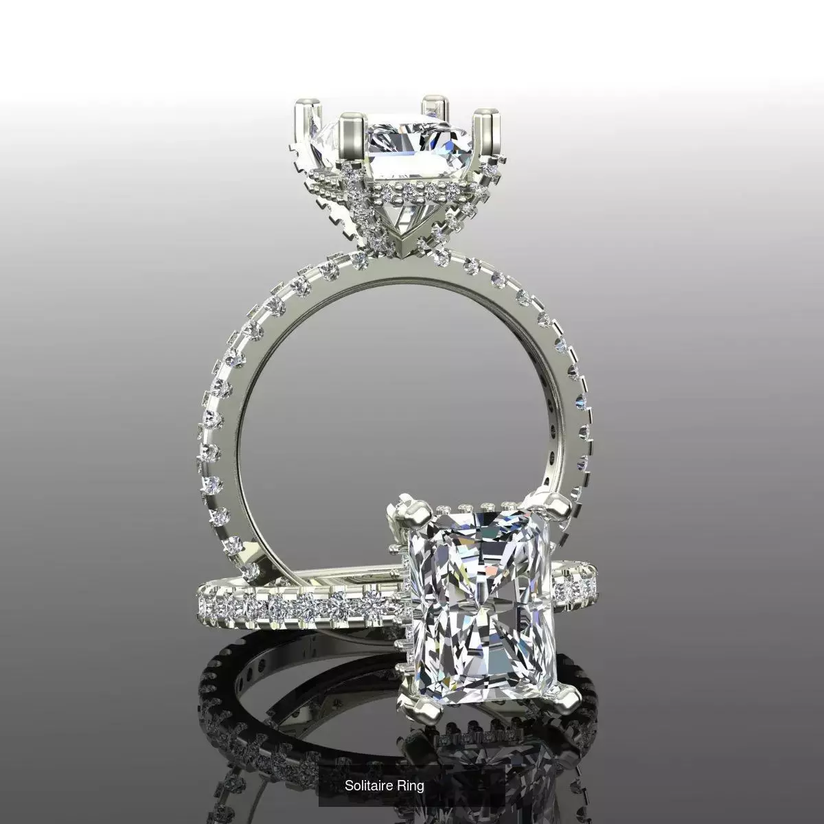 2028 Solitaire rings models 3D Model Collection_147