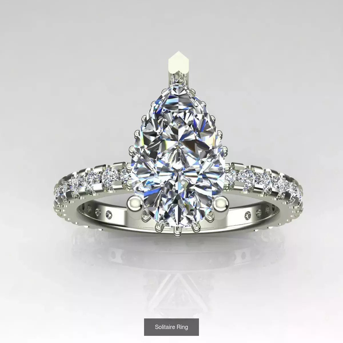 2028 Solitaire rings models 3D Model Collection_376