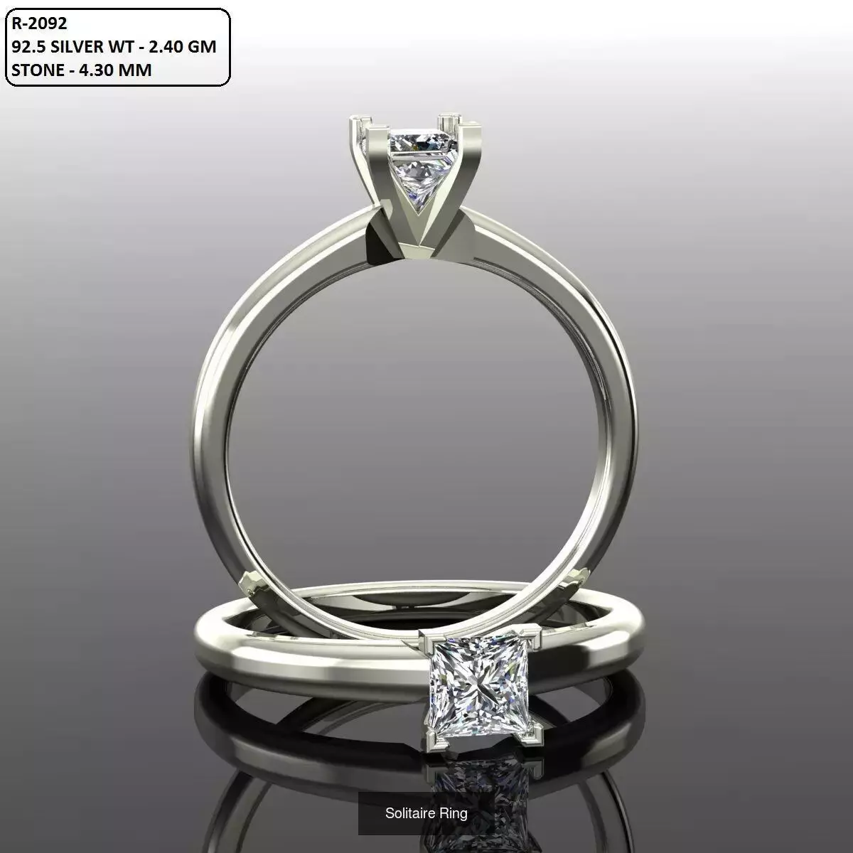 2028 Solitaire rings models 3D Model Collection_685