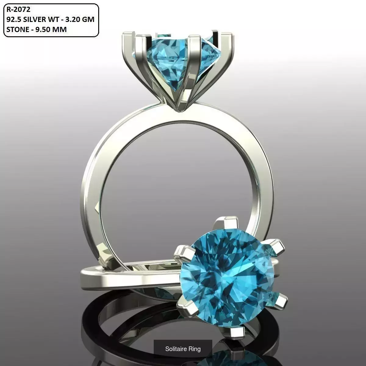 2028 Solitaire rings models 3D Model Collection_662