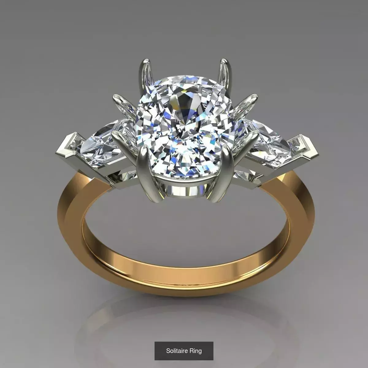 2028 Solitaire rings models 3D Model Collection_222