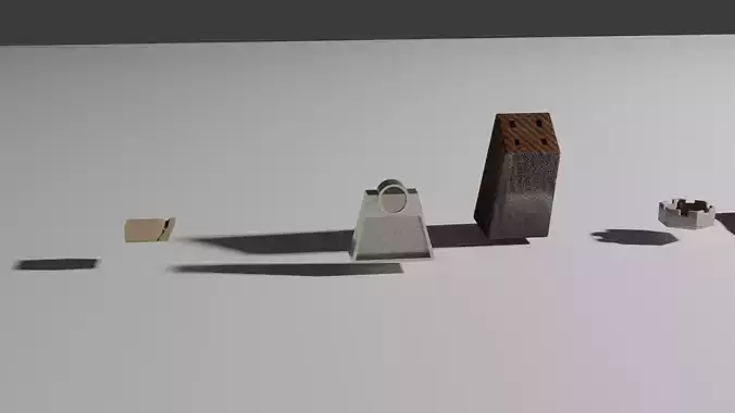 Retro Kitchen Prop Pack 1980s LowPoly PBR Set 