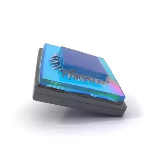 Iridescent Chip model pack Low-poly 3D model