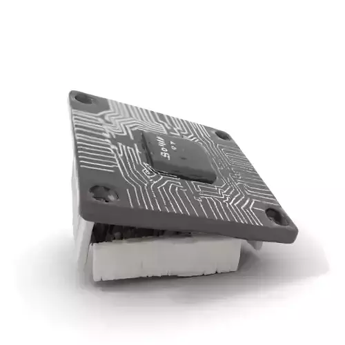 Sleek Circuit Chip model pack Low-poly 3D model