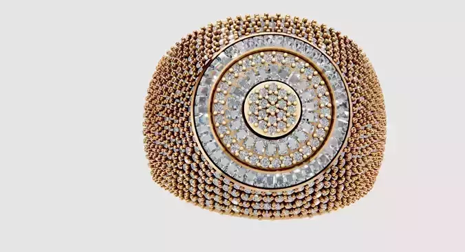 massive dome diamond ring