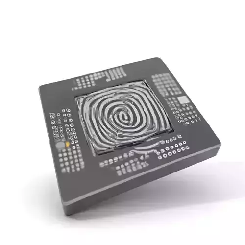 Digital Chip Texture model pack Low-poly 3D model