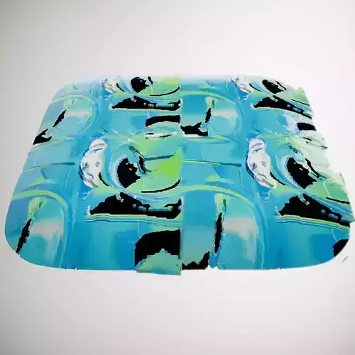 Glass Ornament Multicolor Swirl HQ PBR Textures Set