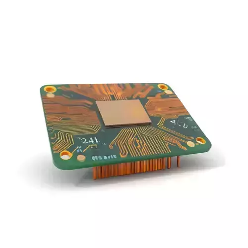 Green Circuit Board model pack Low-poly 3D model