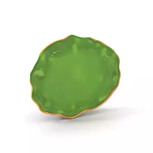 Leafy Green Plate model pack Low-poly 3D model