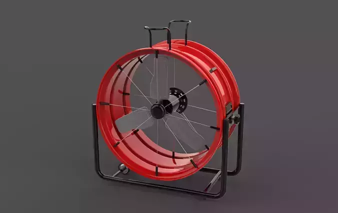 Industrial fan 3D model
