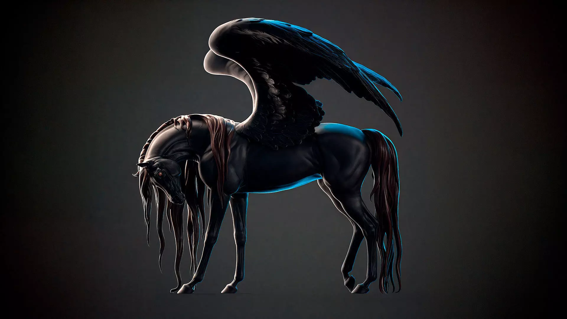 Pegasus - 3D Sculpting - High Poly  3D print model_14