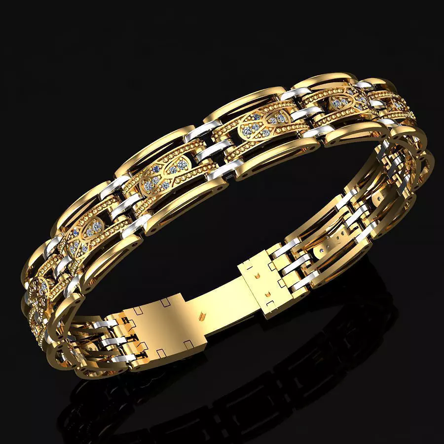 Bracelet 3D print model_0