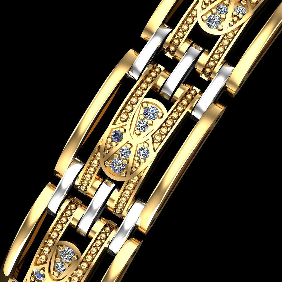 Bracelet 3D print model_4