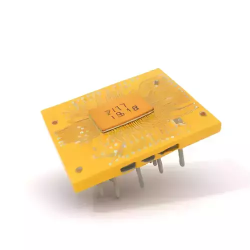 Golden Circuit Board model pack Low-poly 3D model