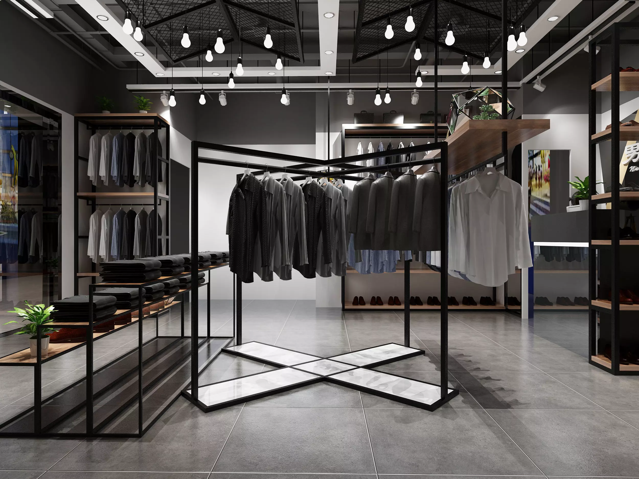 clothing store Low-poly 3D model_3