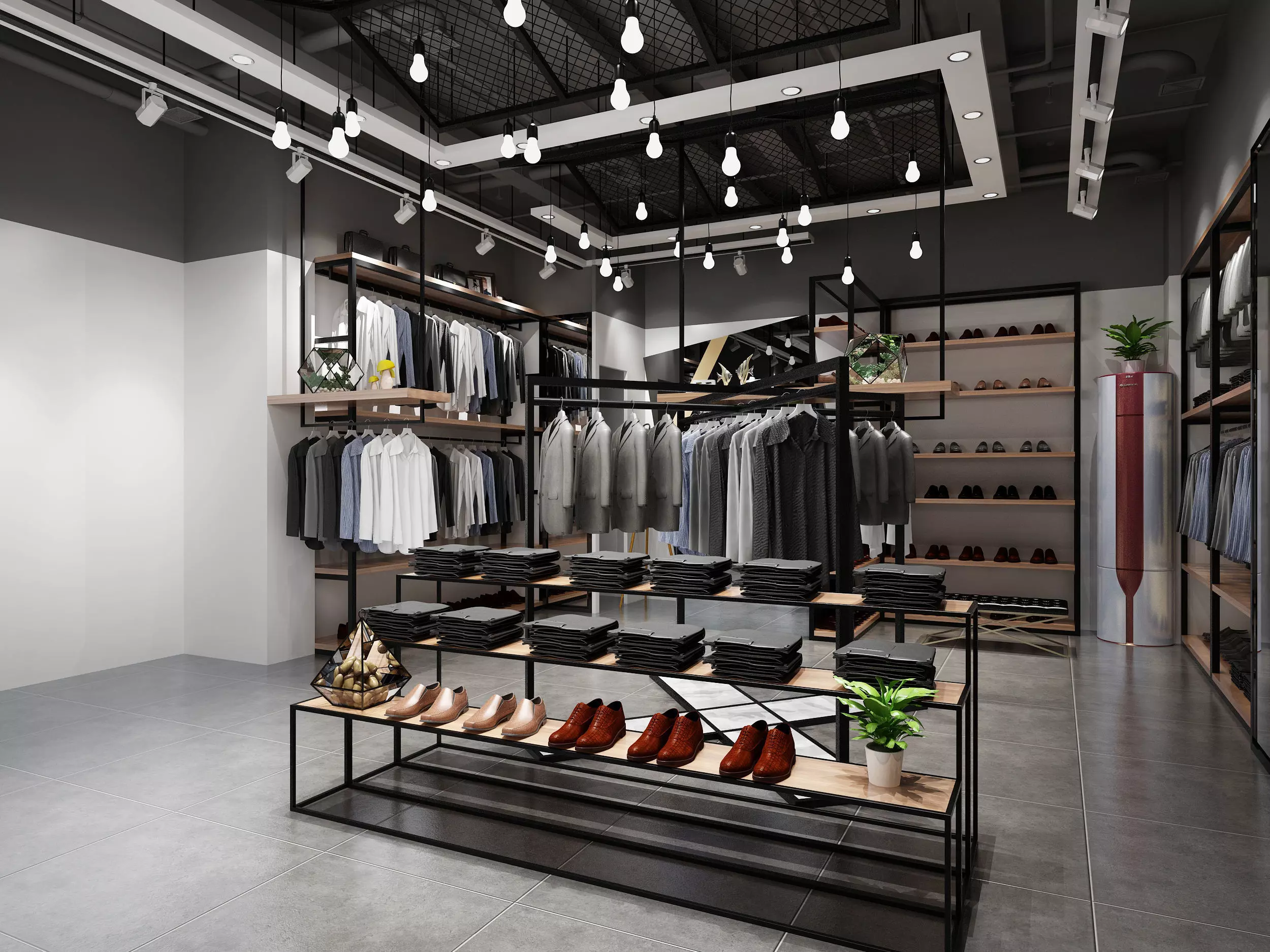 clothing store Low-poly 3D model_4