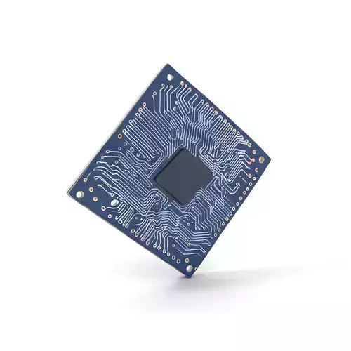 Blue Circuit Board model pack Low-poly 3D model