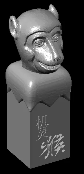 Chinese Zodiac Animal Seal Sculpture Model 3D print model_5