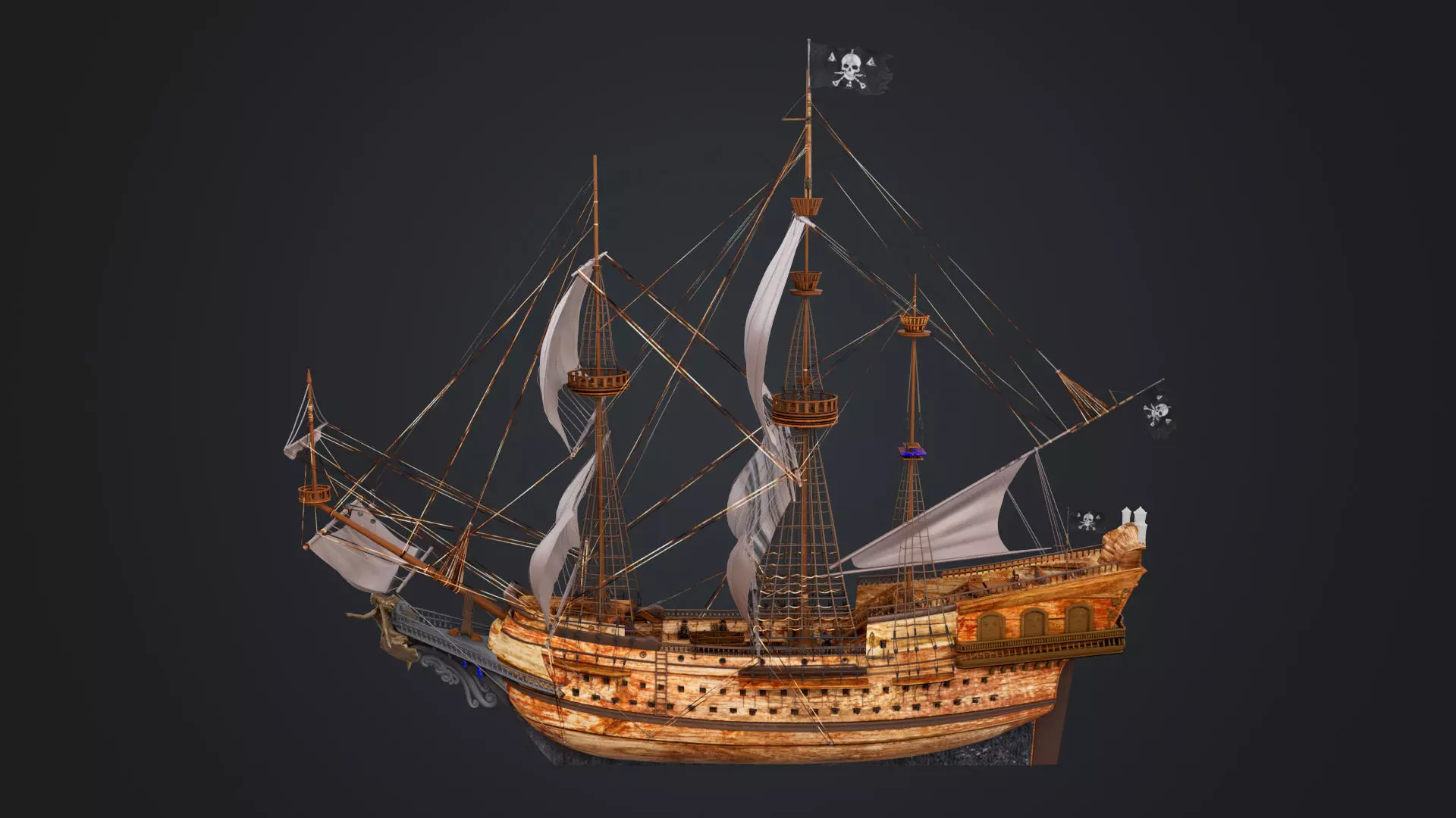 Pirate Collection Low-poly 3D model_43