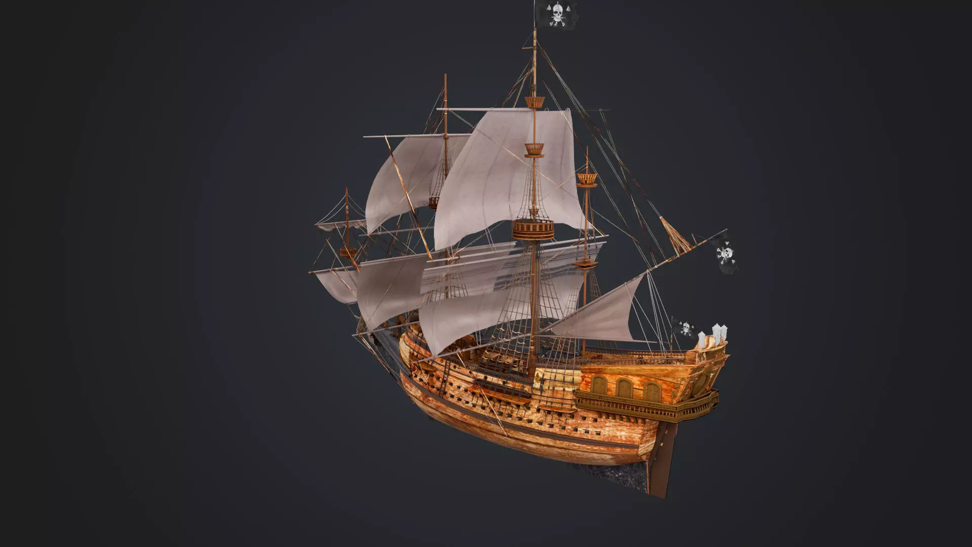Pirate Collection Low-poly 3D model_44