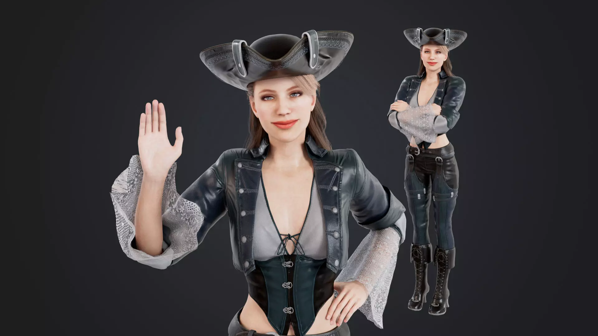 Pirate Collection Low-poly 3D model_1