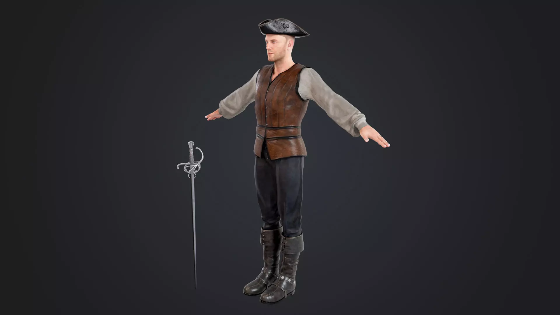 Pirate Collection Low-poly 3D model_23