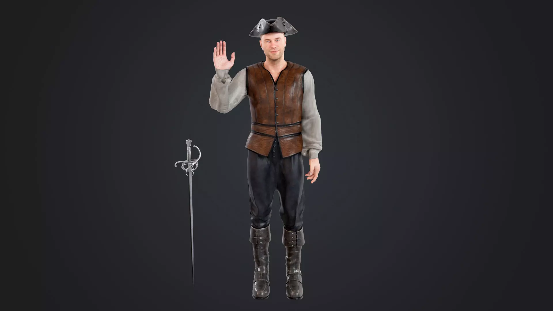 Pirate Collection Low-poly 3D model_39