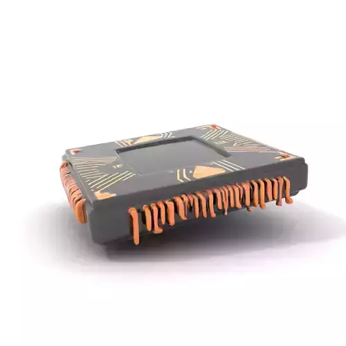 Advanced Circuit Chip model pack Low-poly 3D model