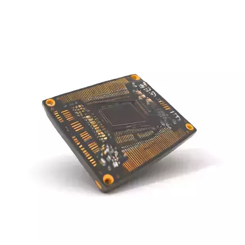 Gold Circuit Board model pack Low-poly 3D model