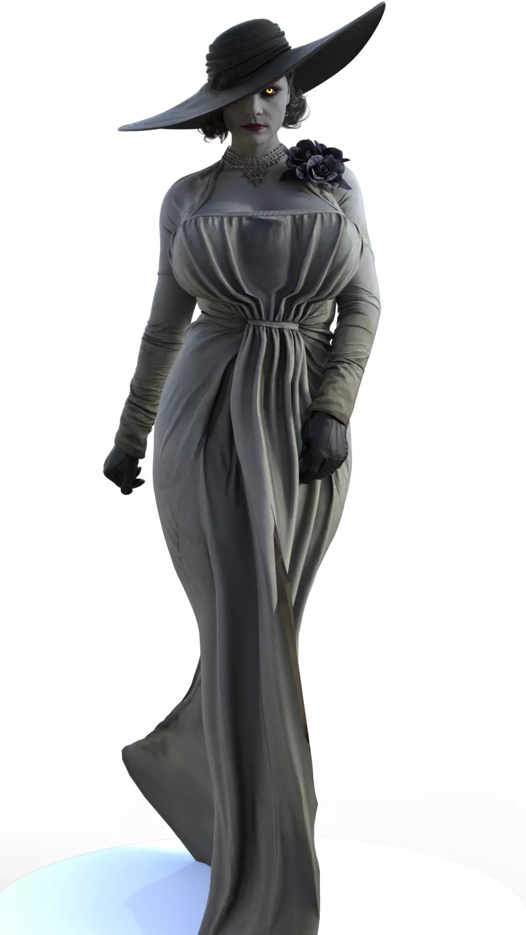 The Shadowy Elegance of Lady Dimitrescu 3D print model_1