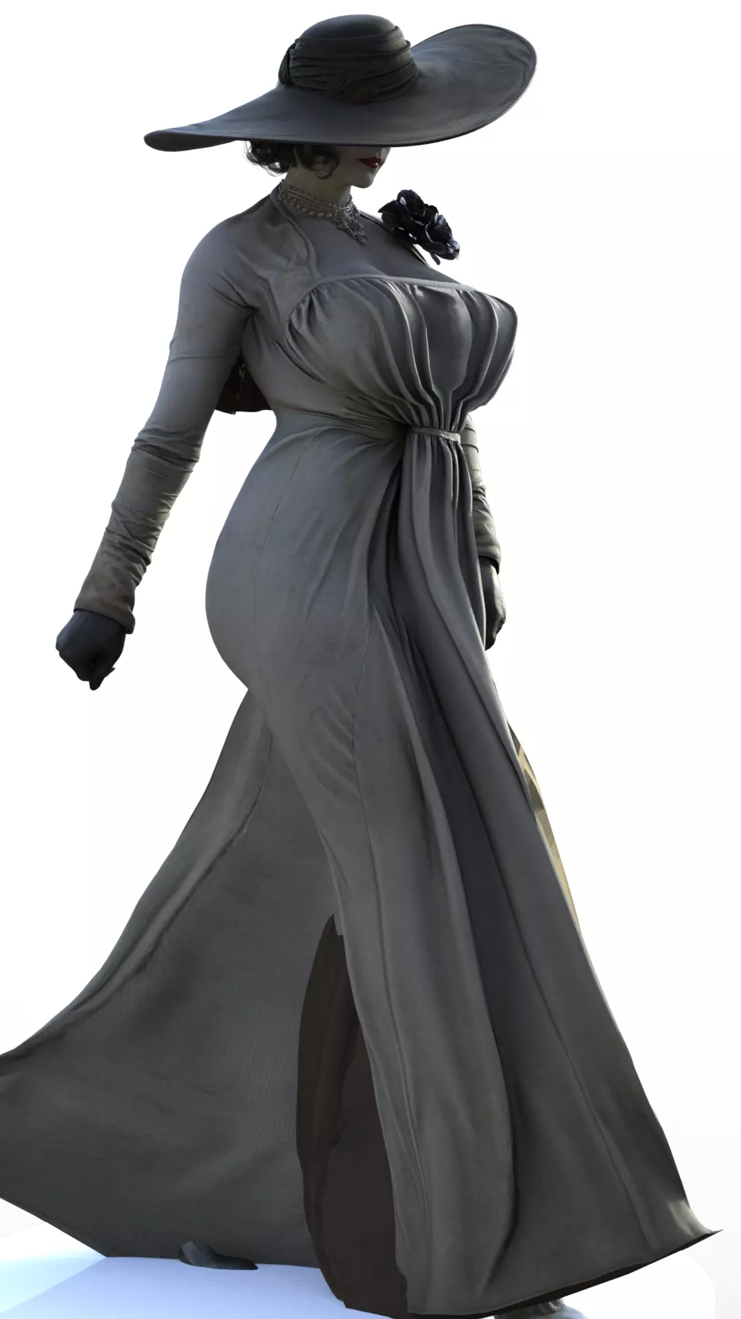 The Shadowy Elegance of Lady Dimitrescu 3D print model_3