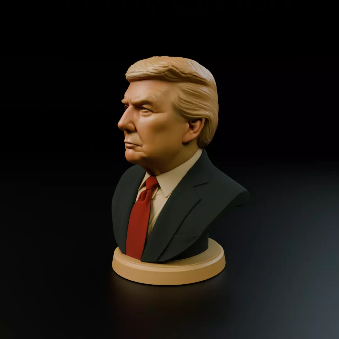 Donald Trump bust 3D print model_10