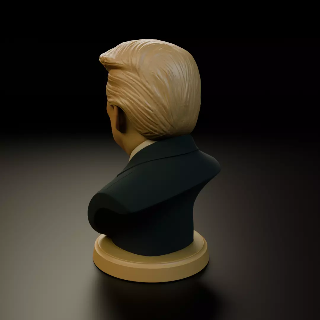 Donald Trump bust 3D print model_8
