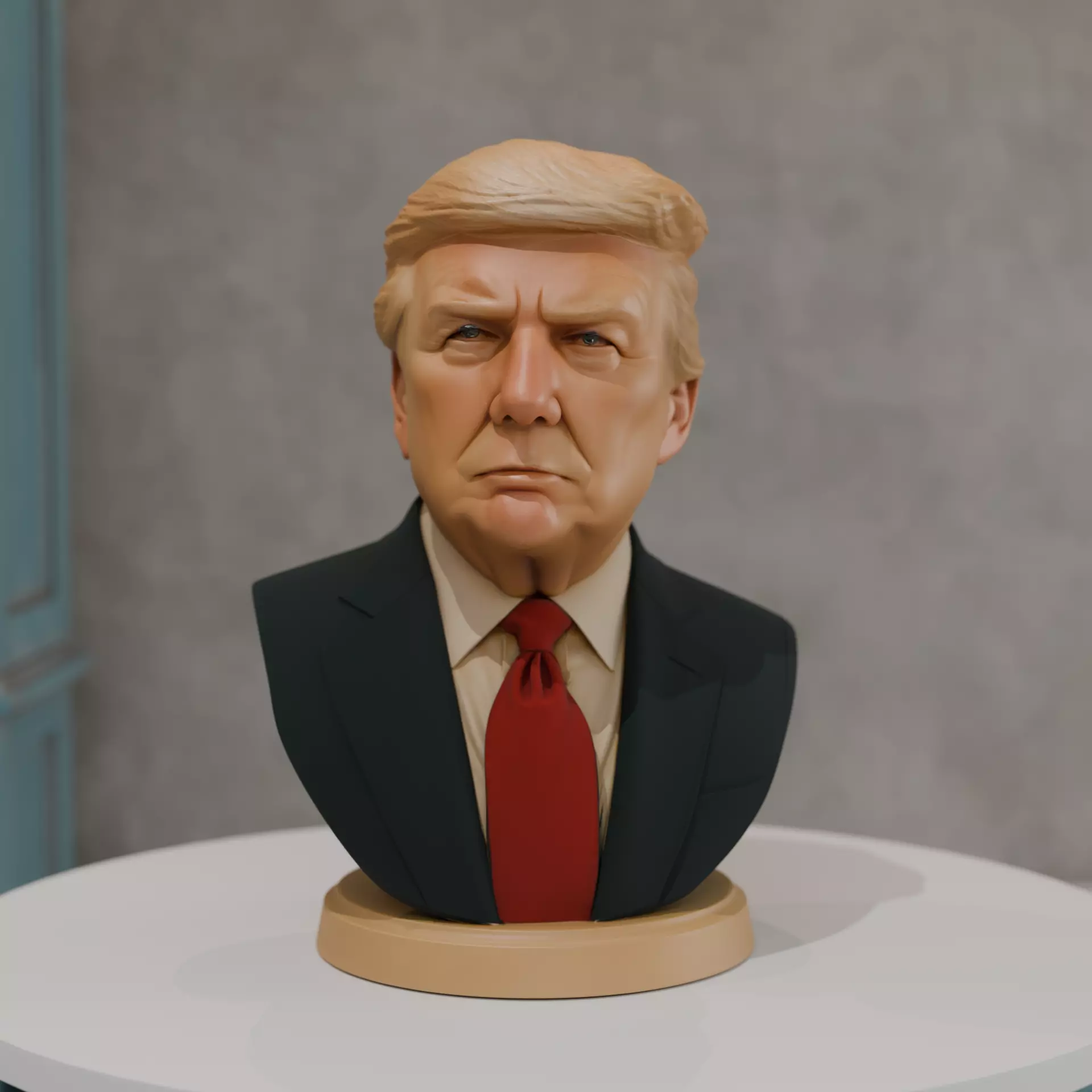 Donald Trump bust 3D print model_0