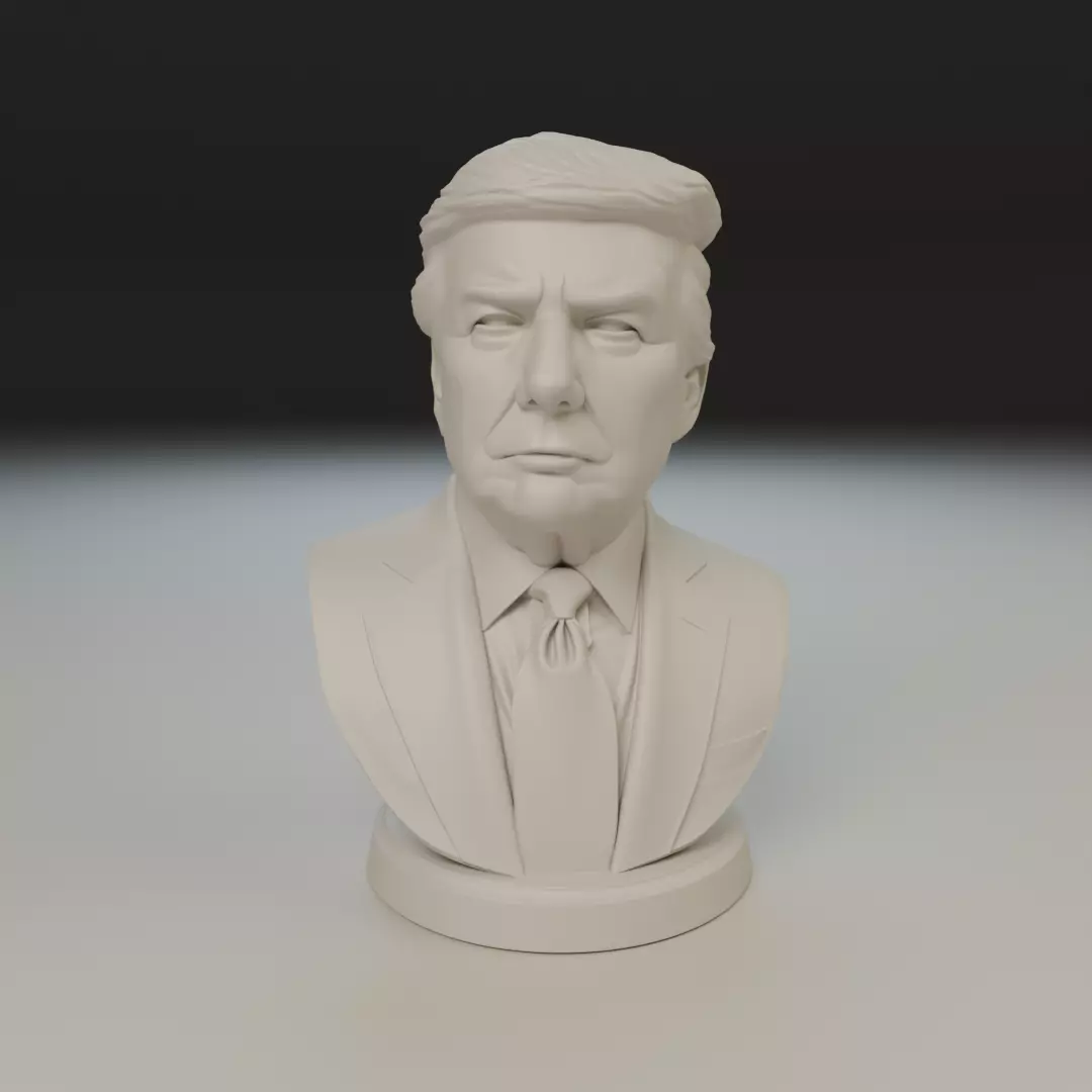 Donald Trump bust 3D print model_15