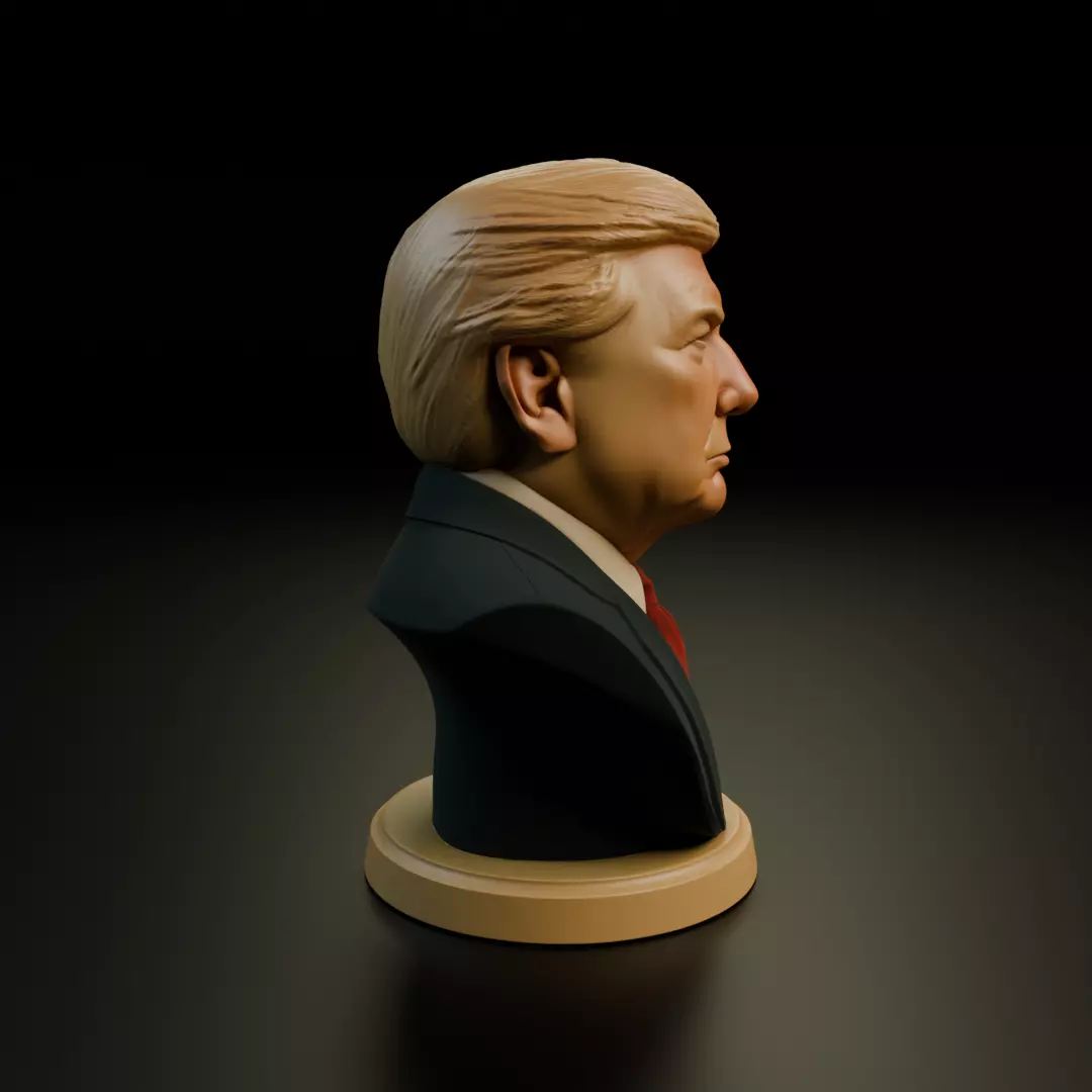 Donald Trump bust 3D print model_2