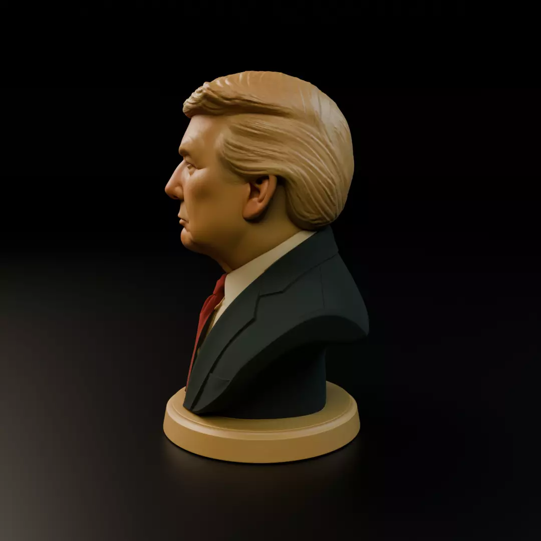 Donald Trump bust 3D print model_4