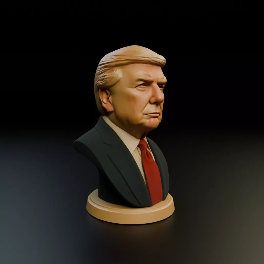 Donald Trump bust 3D print model_12