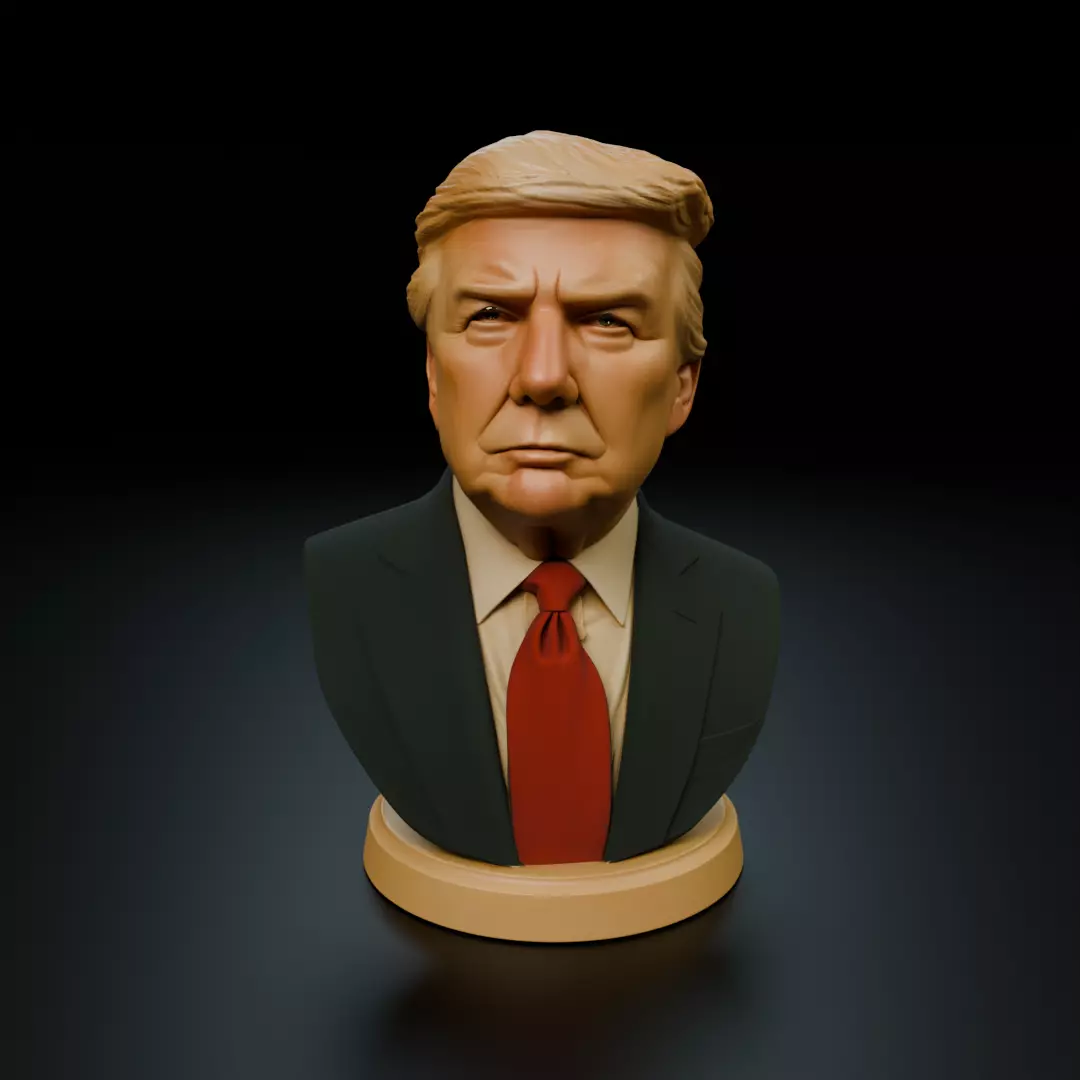 Donald Trump bust 3D print model_16