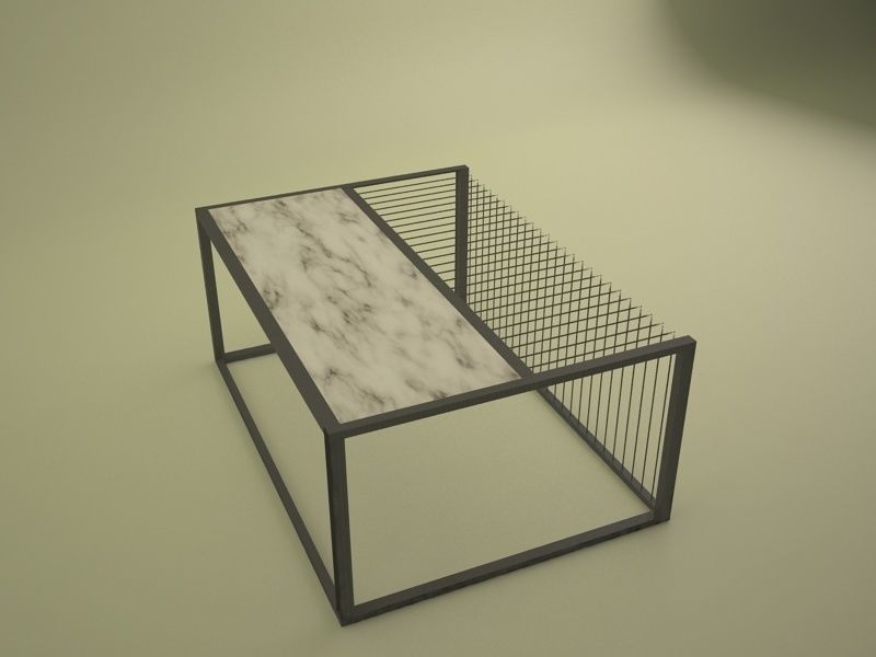 GRILL Coffee Table Free 3D model_2