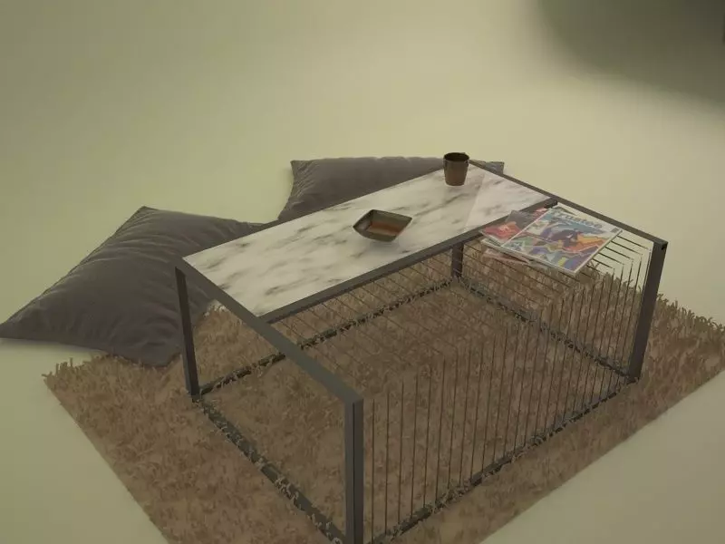 GRILL Coffee Table Free 3D model_0