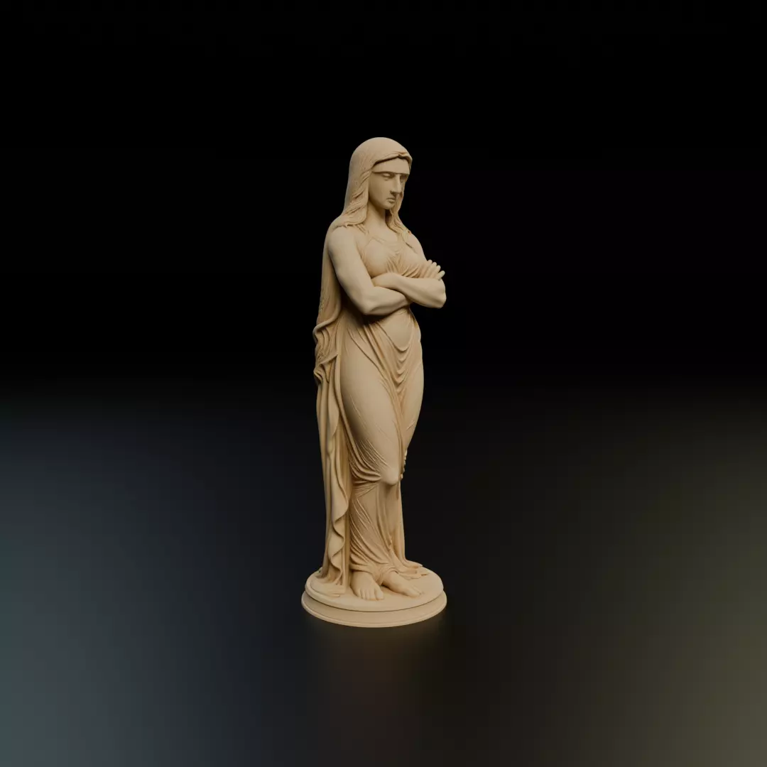 statue 3D print model_11