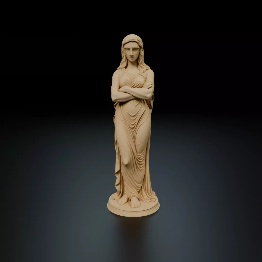statue 3D print model_15